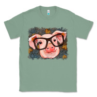 Sage Fall Autumn Pig Classic Tee - RanaPortraitStore