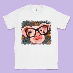 Fall Autumn Pig Classic Tee Designed By Ranaportraitstore