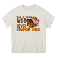 Cream Just A Girl Who Loves Pumpkin Spice Cowgirl Heavy Core Tee - Artiststas