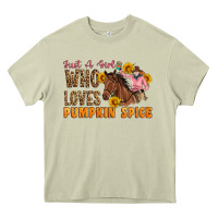 Mossy Just A Girl Who Loves Pumpkin Spice Cowgirl Heavy Core Tee - Artiststas
