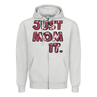 Dove Grey Just Mom It Zipper Hoodie - Jasminsmagicworld