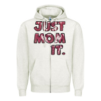 Oatmeal Heather Just Mom It Zipper Hoodie - Jasminsmagicworld