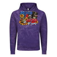 Cloud Purple Proud army mom 4th of july Vintage Hoodie - CowGirlArtShop