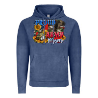 Vintage Denim Proud army mom 4th of july Vintage Hoodie - CowGirlArtShop