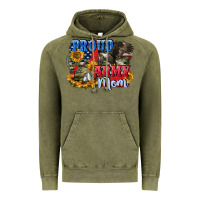 Vintage Olive Proud army mom 4th of july Vintage Hoodie - CowGirlArtShop