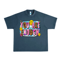 Midnight Navy you are enough Urban Heavy Tee - JahusDesignShop