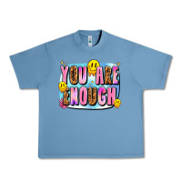 Pebble Blue you are enough Urban Heavy Tee - JahusDesignShop