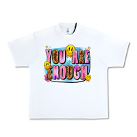 White you are enough Urban Heavy Tee - JahusDesignShop