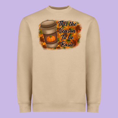 Tis The Season To Be Basic Heavyweight Sweatshirt Designed By Racoondesign