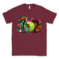 Burgundy joy and tennis christmas Classic Tee - AdoDesignShop