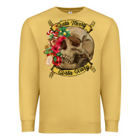 Sorta Merry Sorta Scary Skull Premium Sweatshirt | Teevron