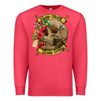 Cardinal Sorta merry sorta scary skull Premium Sweatshirt - NancyCooperArtShop