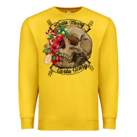 Lemon Sorta merry sorta scary skull Premium Sweatshirt - NancyCooperArtShop