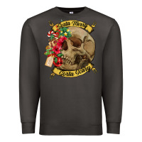 Smoke Sorta merry sorta scary skull Premium Sweatshirt - NancyCooperArtShop