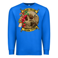 True Royal Sorta merry sorta scary skull Premium Sweatshirt - NancyCooperArtShop
