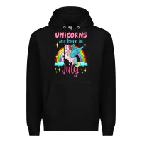 Black unicorns are born in july Premium Hoodie - Jasminsmagicworld