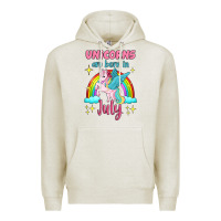 Oatmeal Heather unicorns are born in july Premium Hoodie - Jasminsmagicworld
