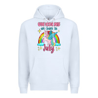 White unicorns are born in july Premium Hoodie - Jasminsmagicworld