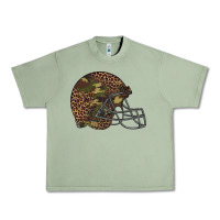 Oil Green American football helmet Urban Heavy Tee - BarkalooDesign