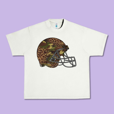 American Football Helmet Urban Heavy Tee Designed By Barkaloodesign
