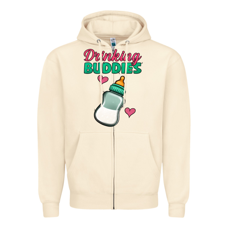 Drinking Buddies Zipper Hoodie by Jasminsmagicworld | Teevron