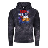 Cloud Black Red white and boozy 4th of july Vintage Hoodie - CowGirlArtShop