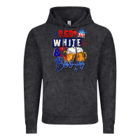 Vintage Black Red white and boozy 4th of july Vintage Hoodie - CowGirlArtShop
