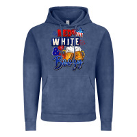 Vintage Denim Red white and boozy 4th of july Vintage Hoodie - CowGirlArtShop