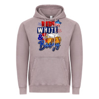 Vintage Zinc Red white and boozy 4th of july Vintage Hoodie - CowGirlArtShop