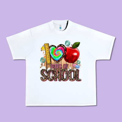 100 Days Of School Urban Heavy Tee Designed By Adodesignshop