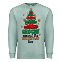 Seafoam crocin around the christmas tree Premium Sweatshirt - MaliasSmallBusiness
