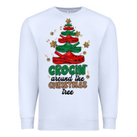 White crocin around the christmas tree Premium Sweatshirt - MaliasSmallBusiness
