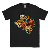 Black rodeo sunflower texas map Classic Tee - JahusDesignShop