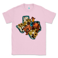 Bubblegum Pink rodeo sunflower texas map Classic Tee - JahusDesignShop