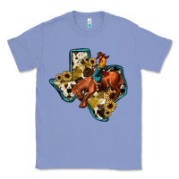 Colony Blue rodeo sunflower texas map Classic Tee - JahusDesignShop