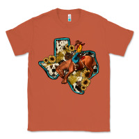 Copper rodeo sunflower texas map Classic Tee - JahusDesignShop