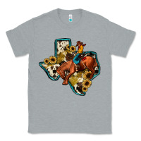 Heather Grey rodeo sunflower texas map Classic Tee - JahusDesignShop