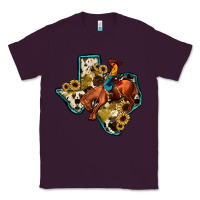 Plum rodeo sunflower texas map Classic Tee - JahusDesignShop