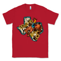 Red rodeo sunflower texas map Classic Tee - JahusDesignShop