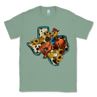 Sage rodeo sunflower texas map Classic Tee - JahusDesignShop