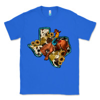 True Royal rodeo sunflower texas map Classic Tee - JahusDesignShop