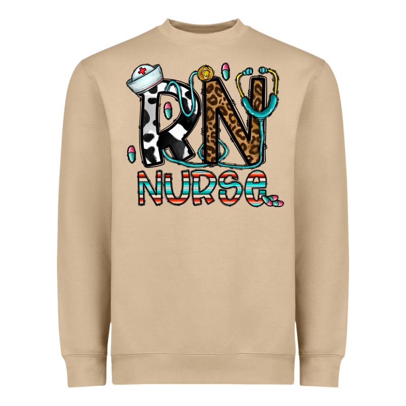 Rn Nurse Heavyweight Sweatshirt by CowhideDigitalArt | Teevron