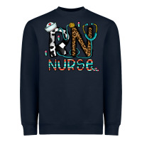 Navy rn nurse Heavyweight Sweatshirt - CowhideDigitalArt