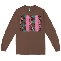 Chestnut valentine's leopard brushstroke Long Sleeve Tee - AdoDesignShop