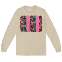 Mushroom valentine's leopard brushstroke Long Sleeve Tee - AdoDesignShop