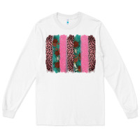 White valentine's leopard brushstroke Long Sleeve Tee - AdoDesignShop