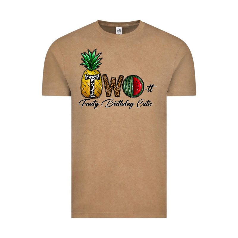 Two Fruity Birthday Cutie Vintage Tee by CowhideDigitalArt | Teevron