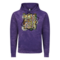 Cloud Purple mama leopard Vintage Hoodie - CowhideDigitalArt