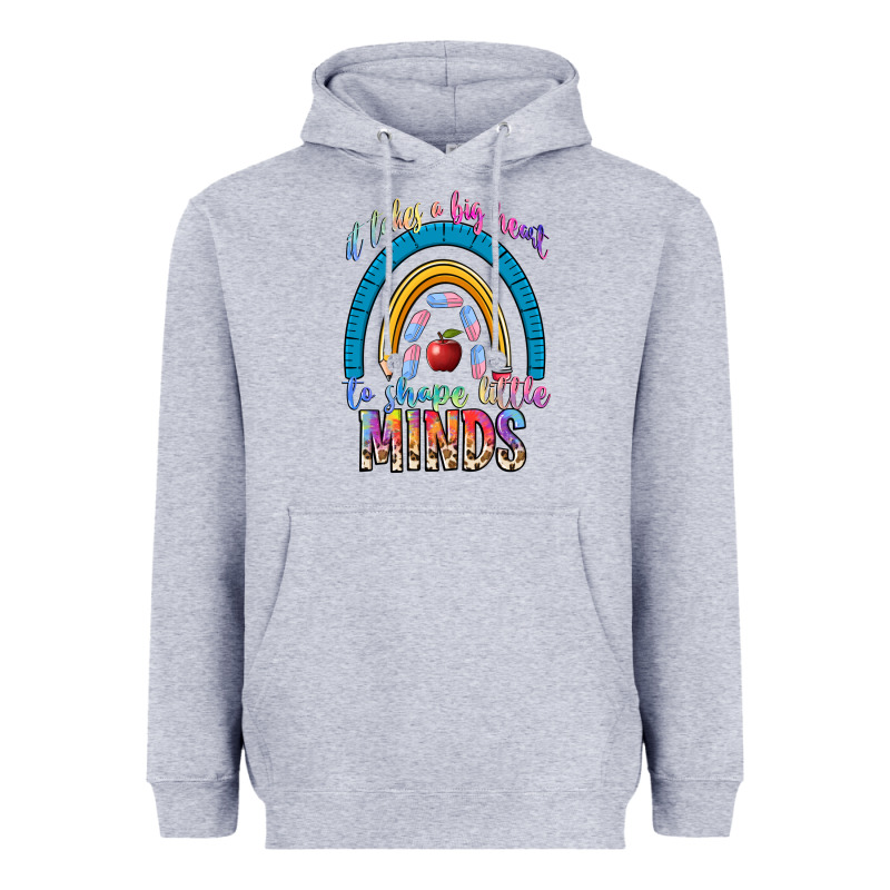It Takes A Big Heart To Shape Little Heavyweight Hoodie by NancyCooperArtShop | Teevron