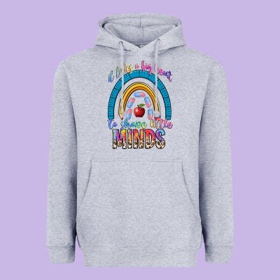 It Takes A Big Heart To Shape Little Heavyweight Hoodie Designed By Nancycooperartshop